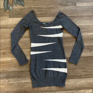 Off shoulder sweater dress